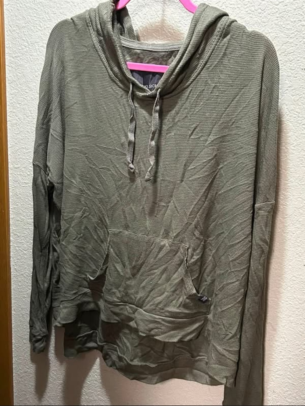 Victoria's Secret Olive Green Ribbed Hoodie